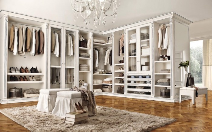 Master bedroom walk in closet design