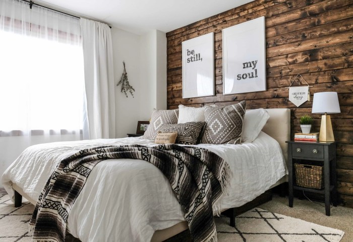 Modern rustic bedroom design ideas