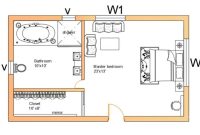 Slaapkamer plattegrond roomsketcher huis inrichten woonkamer