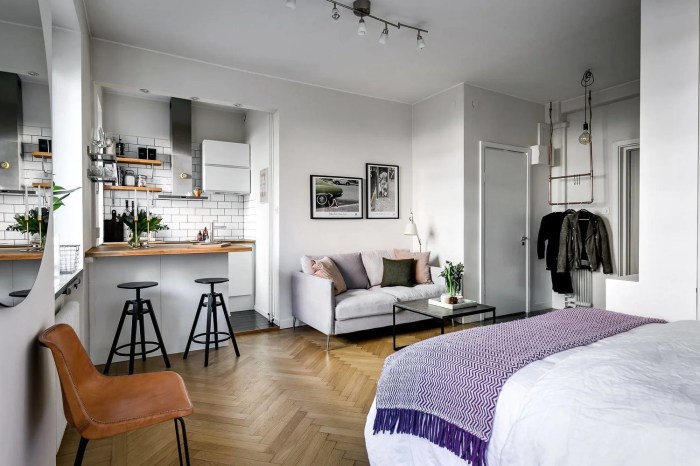 Small one bedroom apartment design