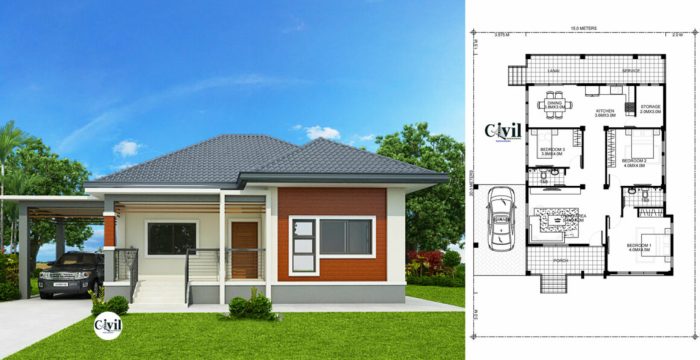 Simple house design 3 bedrooms