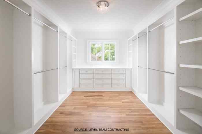 Master bedroom walk in closet design