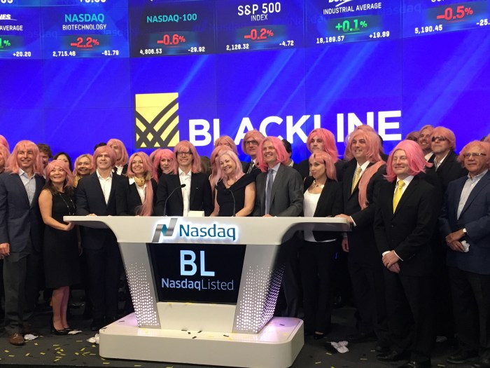 Blackline stock price